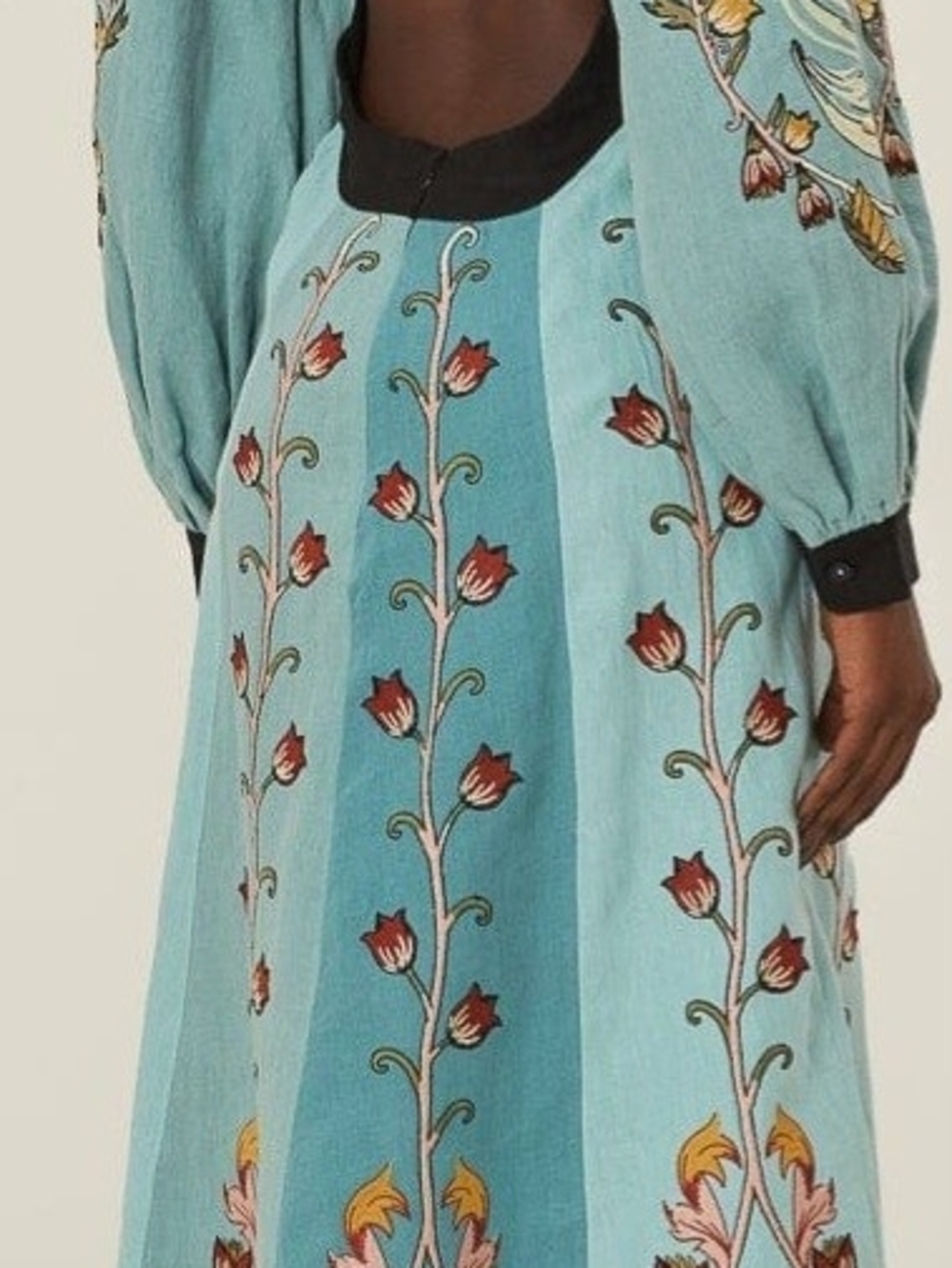 NWT FARM Rio Flowing Beauty Embroidered Midi Dress M Missi Pyle Closet - Picture 9 of 10